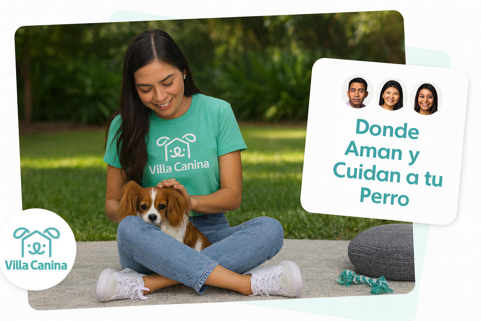 Foto de cuidadores y perros